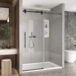 Sliding Frameless Shower Enclosure